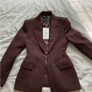 Zara Chocolate Brown Women's Blazer
